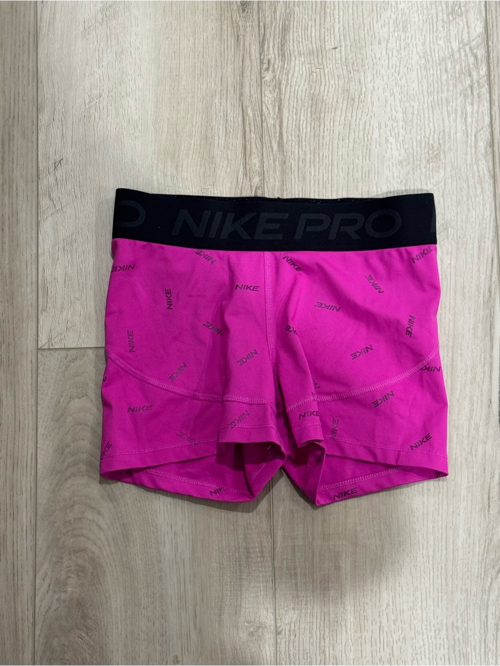 Nike Pink Dri-FIT Performance Shorts with Black Waistband